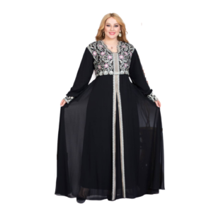 Shop Stylish Chiffon and Crepe Fabric Kaftan Abayas | AF