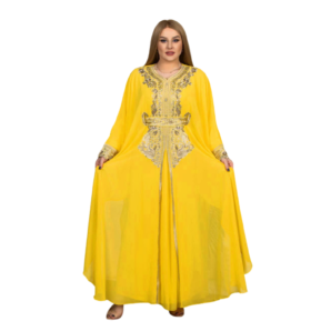 Shop Stylish Chiffon and Crepe Fabric Kaftan Abayas | AF