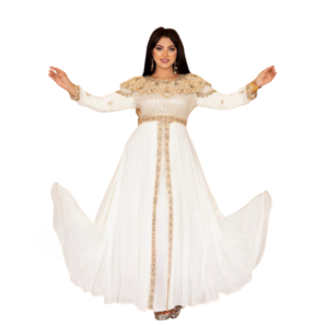 Shop Stylish Chiffon and Crepe Fabric Kaftan Abayas | AF