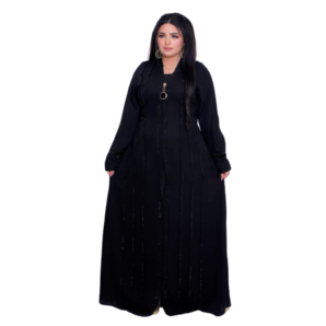 Shop Stylish silk Fabric Black Abayas | AF