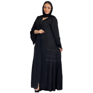 Shop Stylish silk Fabric Black Abayas | AF