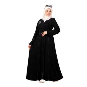 Shop Stylish silk Fabric Black Abayas | AF